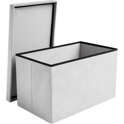 Ruhhy 25994 Taburet skládací látkový, 80 kg, 60 x 30 x 30 cm, světle šedá – Hledejceny.cz