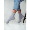 Milena dámské ponožky 071 Hladké polofroté šedá