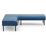 Rohová lavice VARIETY, vnitřní, potahová látka Pod CS, modrá – Zboží Mobilmania