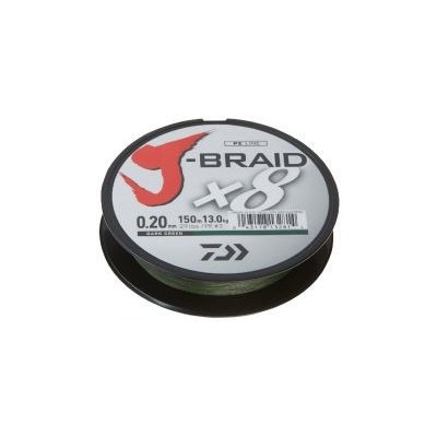 Daiwa Šňůra J-Braid Dark Green 150m 0,16mm 9kg – Zboží Mobilmania