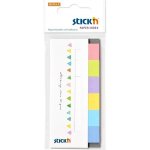 Záložka samolepicí Stick'n Hopax, 45x15 mm, papírová, pudrové barvy, 6x30 ks – Hledejceny.cz