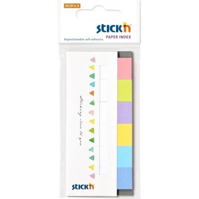 Záložka samolepicí Stick'n Hopax, 45x15 mm, papírová, pudrové barvy, 6x30 ks – Hledejceny.cz