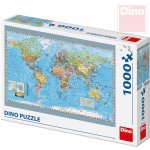 Dino Politická mapa světa 1000 dílků – Zboží Dáma