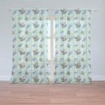 Sablio Záclony Kočky a rybičky: 2ks 150x250cm – Hledejceny.cz