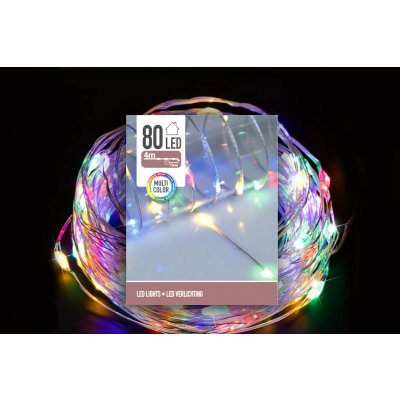Euro Habitat Vánoční LED řetěz JK Home Décor 80 barevných světýlek, multicolor, 8 m – Hledejceny.cz