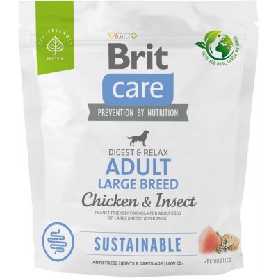 Brit Care Sustainable Adult Large Breed Chicken & Insect 1 kg – Hledejceny.cz