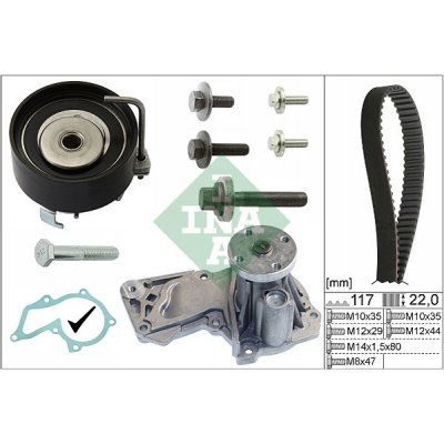 Schaeffler INA Vodni pumpa + sada ozubeneho remene 530 0495 30 – Zbozi.Blesk.cz