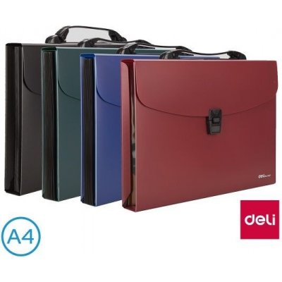 DELI Aktovka spisová A4 CLASIC E5557 – Zboží Živě