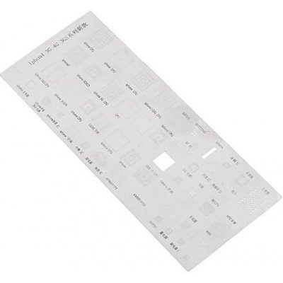 AppleMix Matrice (šablony pro BGA spoje) chipsetu pro Apple iPhone 3G / 3GS / 4 – Zboží Dáma