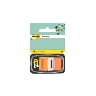 Záložky se zásobníkem, 50 lístků, 25x43 mm, oranžová, 3M POSTIT – Hledejceny.cz