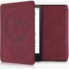 Pouzdro na čtečku knih KW Mobile Brushed Heart KW5625702 Pouzdro pro Amazon Kindle Paperwhite 5 2021 tmavě červen 4063004355404