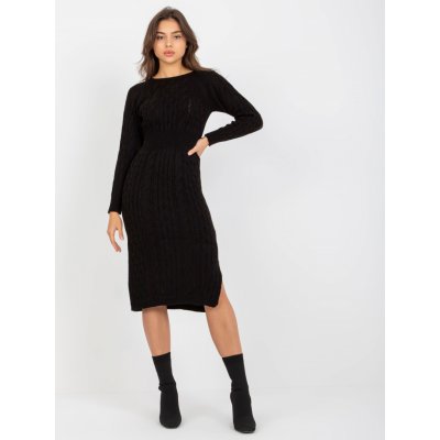 Pletené midi šaty TO-SK-138.31 black – Zbozi.Blesk.cz