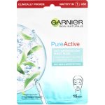 Garnier Skin Naturals Pure Active textilní maska obohacená o čajovník a kyselinu salicylovou 23 g – Zboží Mobilmania