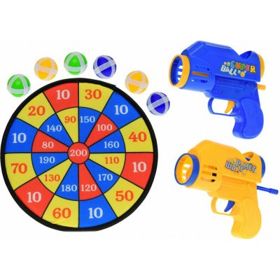 Mikro trading Terč na suchý zip s pistolemi a míčky – Zboží Živě