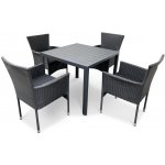 Nábytek Texim Ratanový nábytek - stůl Viking M + 4x křeslo BALI – Hledejceny.cz