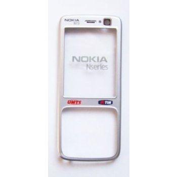 Kryt Nokia N73 přední stříbrný