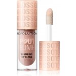 Makeup Revolution Pout Bomb lesk na rty se zvětšujícím efektem Milky Sheer Holo 4,6 ml – Sleviste.cz