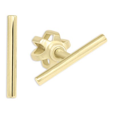 Soliter Minimalistické zlaté náušnice Tyčinky 231 001 00672 0000000 – Zboží Dáma