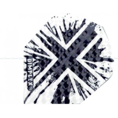 Harrows Dimplex Union Jack černé bílé – Sleviste.cz
