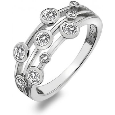 Hot Diamonds Luxusní stříbrný prsten s topazy a diamantem Willow DR207