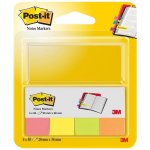 3M 3M Post-it papírové značkovací záložky, 20 x 38 mm, neonové barvy , 4 x 50ks (670/4N) – Hledejceny.cz