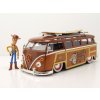 Sběratelská figurka Jada Toys Toy Story Diecast Model 1/24 Volkswagen T1 Woody Van s figurkou Woody