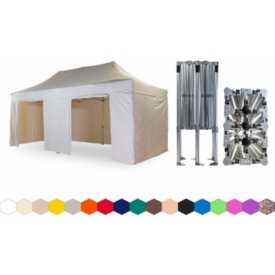 TENTino BIG HEXAGON 4x6 m /6 noh 2A KRÉMOVÁ – Hledejceny.cz
