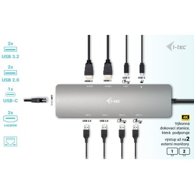 i-Tec USB-C Metal Nano C31NANOHDM2D112W