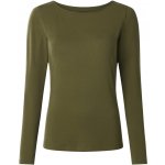 Esmara dámské triko s lodičkovým výstřihem zelená – Sleviste.cz