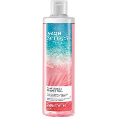 Avon Senses sprchový gel s vůní růžové kokosové vody a dračího ovoce 250 ml