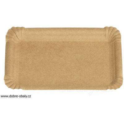 Wimex 48004 Papírový tácek hnědý nepromastitelný KRAFT 13 x 20 cm – Zboží Dáma