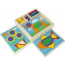 Melissa & Doug Vkládací kostky na desku 30 ks