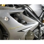 Aero padací chrániče, Triumph 675 Daytona '06-'12 bílé (standardní road verze)
