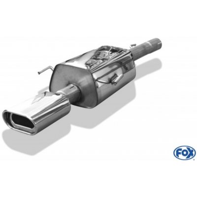 FOX Nerezový koncový tlmič s jedným vyústením 135x80mm (Typ 53) OPEL Astra G Coupe/ Cabrio – Zboží Mobilmania