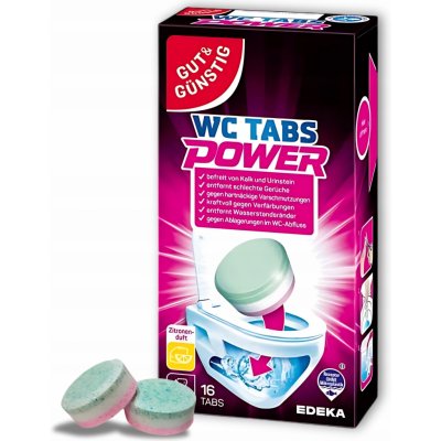 Gut & Günstig WC čistící tablety šumící 16 x 25 g – HobbyKompas.cz