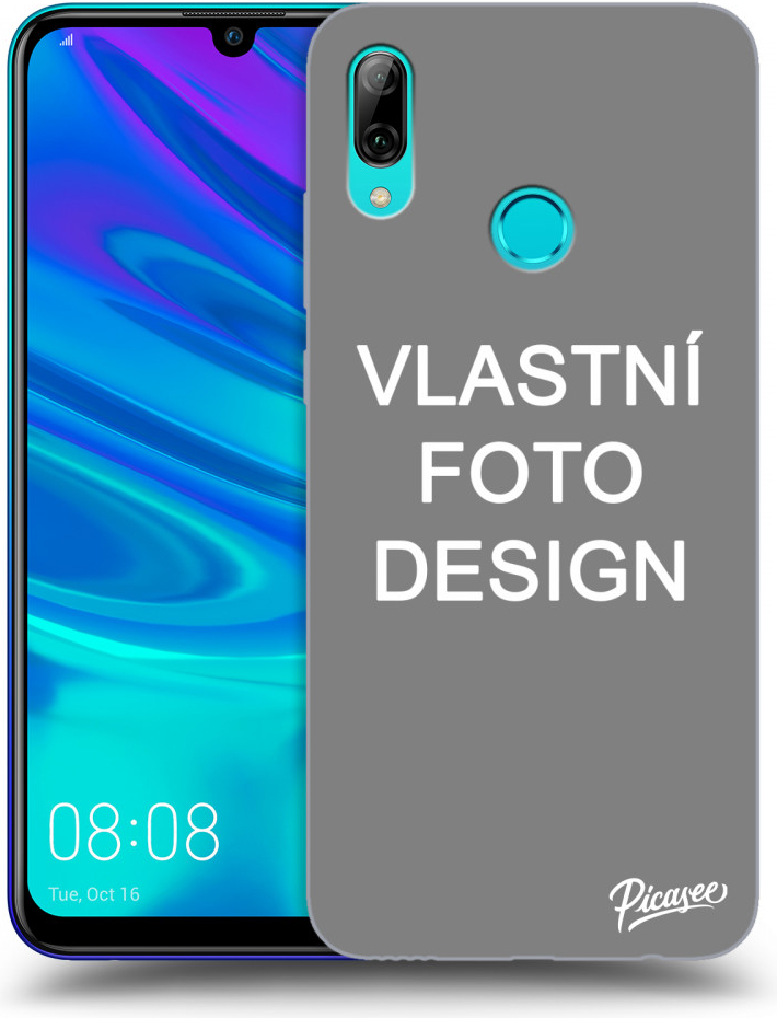 Pouzdro Picasee silikonové Huawei P Smart 2019 - Vlastní design/motiv čiré