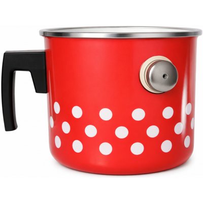 Metalac Mlékovar červený s puntíky 16 cm 2l – Zboží Mobilmania