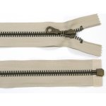 WICO Kovový zip no.8 rozepínací 80cm béžový (staromosazné zoubky) silný zip – Hledejceny.cz