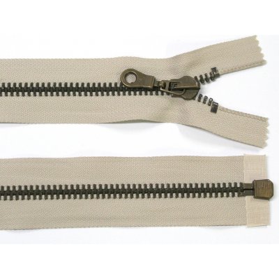 WICO Kovový zip no.8 rozepínací 80cm béžový (staromosazné zoubky) silný zip – Hledejceny.cz