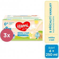 Hami Mlíčko s kaší s příchutí vanilky 3 x 4 x 250 ml