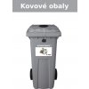 Popelnice popelnice na kovové obaly DOPNER 120 l