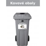 popelnice na kovové obaly DOPNER 120 l – Zboží Mobilmania