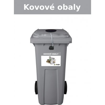 popelnice na kovové obaly DOPNER 120 l