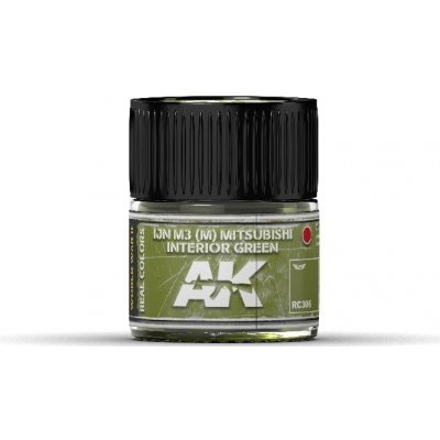 AK Real Colors IJN M3 M Mitsubishi Interior Green 10 ml. – Zboží Mobilmania