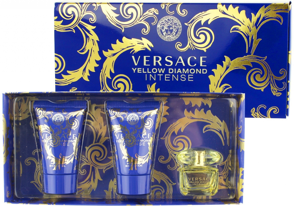 Versace Yellow diamonds EDT 5 ml + tělové mléko 25 ml + sprchový gel 25 ml dárková sada