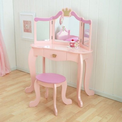 KIDKRAFT Kosmetický stolek s židličkou Princess – Zboží Mobilmania