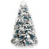 Vánoční stromek LAALU Ozdobený stromeček POLÁRNÍ MODRÁ 400 cm s 215 ks ozdob a dekorací