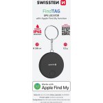 Swissten Find Tag chytrý lokátor s funkcí Apple Find My černý 20114001 – Zboží Živě