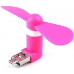 Micro USB větráček růžový – Zboží Dáma