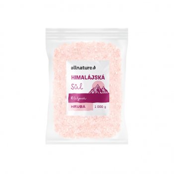 Allnature himalájská sůl růžová hrubá 1 kg
